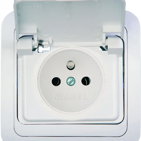 Розетка ups с крышкой  Makel Mimoza 12016
