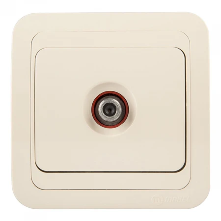 Розетка сателитная проходная Makel Mimoza 25133