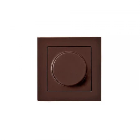 Диммер поворотно-нажимной Liregus Epsilon коричневый 28-1411