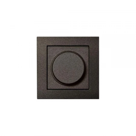 Диммер поворотно-нажимной Liregus Epsilon антрацит 28-1111