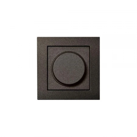 Диммер поворотно-нажимной Liregus Epsilon антрацит 28-1114