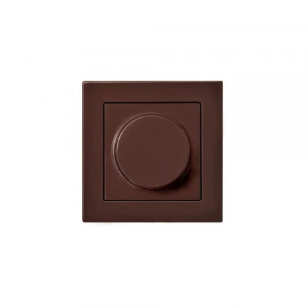 Диммер поворотно-нажимной Liregus Epsilon коричневый 28-1414