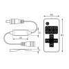 Диммер для светодиодной ленты Gauss LED 12V 72W BT600 Диммер для светодиодной ленты Gauss LED 12V 72W BT600