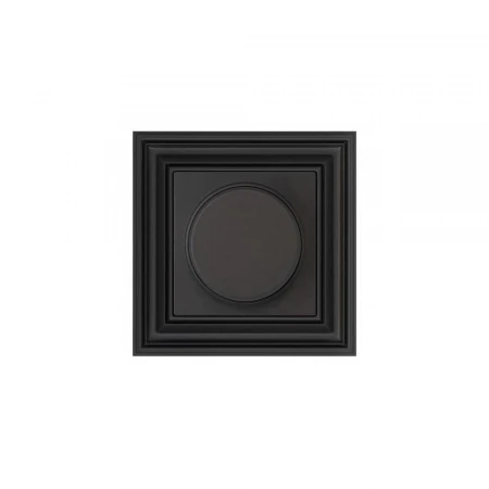 Диммер поворотно-нажимной Liregus Retro черный матовый 29-219