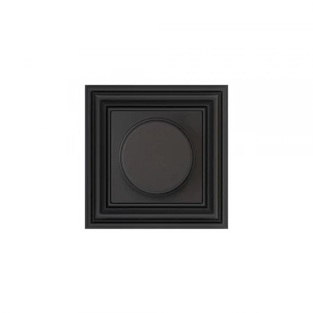 Диммер поворотно-нажимной Liregus Retro черный матовый 29-221