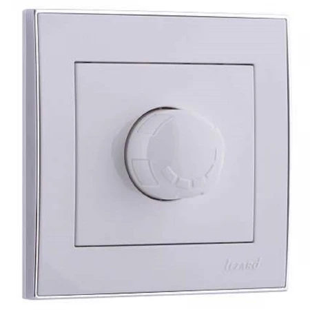 Диммер 500 Вт с фильтром Lezard Rain белый с бок. вставкой хром 703-0225-116