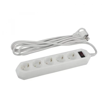 Сетевой фильтр ЭРА USF-5es-5m-W Б0019738