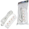 Удлинитель Uniel Ultra 4гн х 5м с/з S-GCU4-5 White UL-00010007
