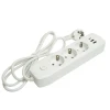 Удлинитель 3-местный c/з 3x1 мм2, 1,8 м, 250В, 10А, 2USB+1Type-C 2,4А, серия Home plus, белый STEKKER HM08-33-02 49970 Удлинитель 3-местный c/з 3x1 мм2, 1,8 м, 250В, 10А, 2USB+1Type-C 2,4А, серия Home plus, белый STEKKER HM08-33-02 49970