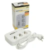 Удлинитель 3-местный c/з 3x1 мм2, 1,8 м, 250В, 10А, 4USB+2Type-C 2,4А, серия Home plus, белый STEKKER HM09-36-02 49972 Удлинитель 3-местный c/з 3x1 мм2, 1,8 м, 250В, 10А, 4USB+2Type-C 2,4А, серия Home plus, белый STEKKER HM09-36-02 49972