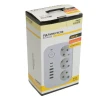 Удлинитель 3-местный c/з 3x1 мм2, 1,8 м, 250В, 10А, 4USB+2Type-C 2,4А, серия Home plus, белый STEKKER HM09-36-02 49972 Удлинитель 3-местный c/з 3x1 мм2, 1,8 м, 250В, 10А, 4USB+2Type-C 2,4А, серия Home plus, белый STEKKER HM09-36-02 49972