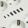 Удлинитель 6-местный c/з 3x1 мм2, 3 м, 250В, 10А, 4USB+2Type-C 2,4А, серия Home plus, белый STEKKER HM09-66-02 49982 Удлинитель 6-местный c/з 3x1 мм2, 3 м, 250В, 10А, 4USB+2Type-C 2,4А, серия Home plus, белый STEKKER HM09-66-02 49982