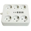 Удлинитель 6-местный c/з 3x1 мм2, 3 м, 250В, 10А, 4USB+2Type-C 2,4А, серия Home plus, белый STEKKER HM09-66-02 49982 Удлинитель 6-местный c/з 3x1 мм2, 3 м, 250В, 10А, 4USB+2Type-C 2,4А, серия Home plus, белый STEKKER HM09-66-02 49982