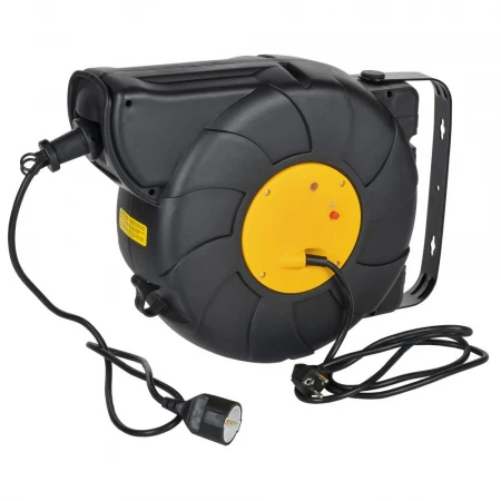 TWIST Катушка 1 место УК25 2P+PE/25м+2м 3х1,5мм2 автосмотка IEK TW-KP27-16-01-25-02