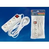 Удлинитель Uniel 3гн х 5м с/з Standard S-GCD3-5B 02922