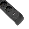 Фильтр сетевой 5 гнезд, 5м, 3х1,5мм², с автовыкл, 2 USB, черный KRANZ 13-4703 Фильтр сетевой 5 гнезд, 5м, 3х1,5мм², с автовыкл, 2 USB, черный KRANZ 13-4703