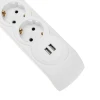 Фильтр сетевой 5 гнезд, 5м, 3х1,5мм², с автовыкл, 2 USB, белый KRANZ 13-4701 Фильтр сетевой 5 гнезд, 5м, 3х1,5мм², с автовыкл, 2 USB, белый KRANZ 13-4701