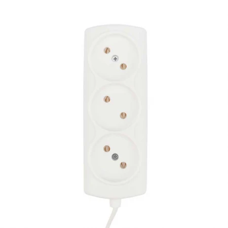 Удлинитель PROconnect STANDARD 3 гнезда, 5 м, 2х0.75 мм², б/з, белый 11-7214