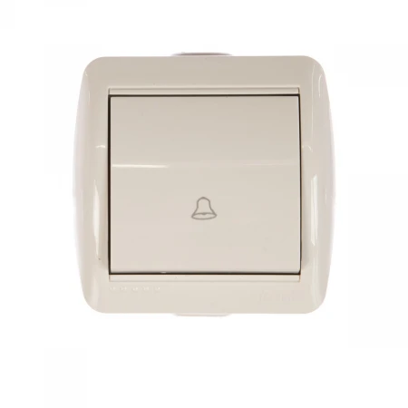 Кнопка звонка Lezard Nata белый 710-0200-103