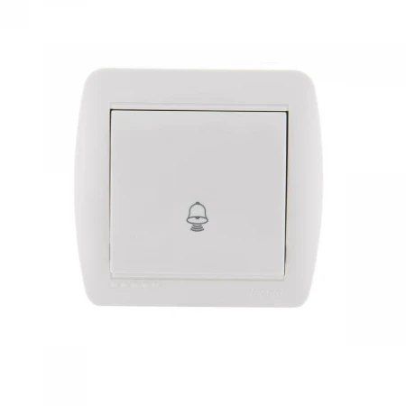 Кнопка звонка Lezard Demet белый 711-0200-103