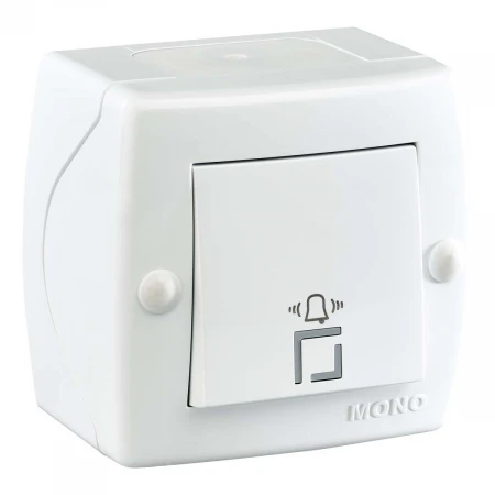 Кнопка звонка Mono Electric Octans IP20 белый 104-010101-107