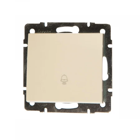 Кнопка звонка Lezard Rain кремовый 703-0388-103