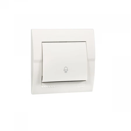 Кнопка звонка Lezard Deriy белый 702-0202-103