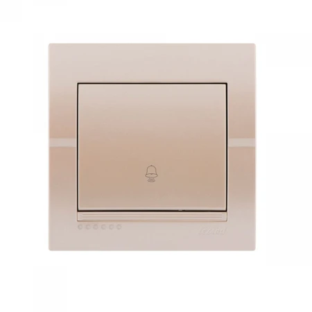 Кнопка звонка Lezard Deriy белый жемчуг 702-3030-103