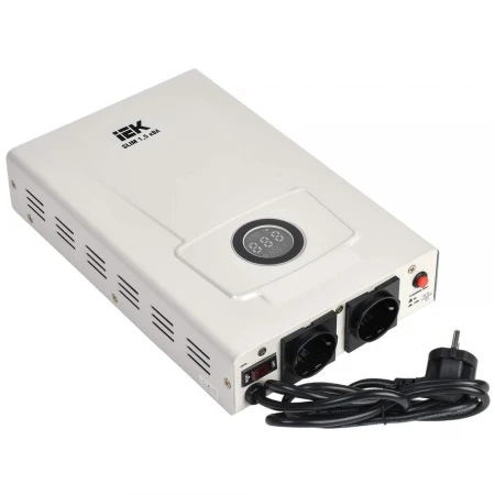 Стабилизатор напряжения настенный SLIM 1,5кВА IEK IVS22-1-D15-09