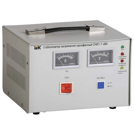 Стабилизатор напряжения однофазный СНИ1-1 кВА IEK IVS10-1-01000