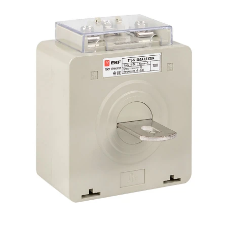 Трансформатор тока ТТЕ-A-100/5А с клеммой напряжения класс точности 0,5 EKF PROxima tte-S-100
