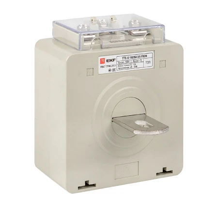 Трансформатор тока ТТЕ-A-150/5А с клеммой напряжения класс точности 0,5 EKF PROxima tte-S-150
