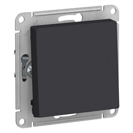 Выключатель кнопочный Systeme Electric AtlasDesign 10A 250V карбон ATN001015