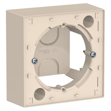 Коробка для наружного монтажа Systeme Electric AtlasDesign бежевая ATN000200