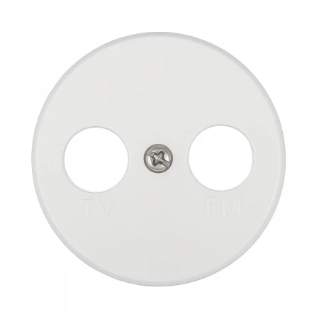 Накладка LK Studio розетки TV+FM, 2 отверстия (белый) Vintage 885204-1