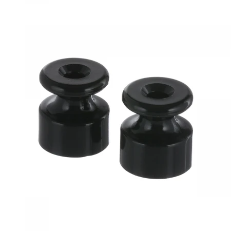 Фиксатор LK Studio кабеля (изолятор) для внешней проводки кабеля (черный) LK Vintage (1уп = 5шт) 888308-5