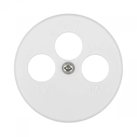 Накладка LK Studio для розетки TV+FM+SAT, 3 отверстия , бел., LK Vintage 885404-1