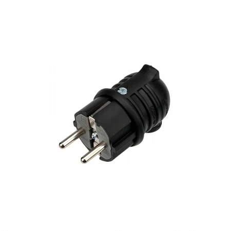 Вилка угловая влагозащищенная, с/з, 16 А, IP44 каучук REXANT 111-003