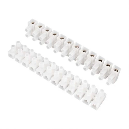 Клеммная винтовая колодка KВ-35 10-35, ток 80 A, полиэтилен белый REXANT (10 шт./уп.) 07-5035