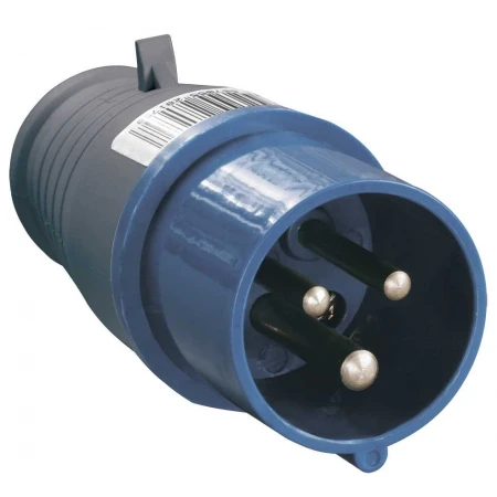 Вилка переносная ССИ-013 2P+PE 16А 200-250В IP44 IEK PSR01-016-3