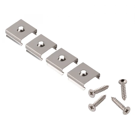 Скоба крепления General с шурупом для профиля GAL-12-16-С-IP20 10шт в уп.