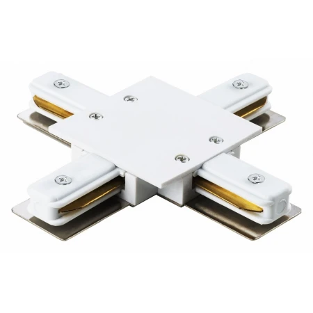 Коннектор для встраиваемого шинопровода General Х- образный G-1-TXT-I-IP20-W 1-фазный белый