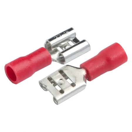 Разъем General РпИм 1,25-5-0,8 (плоский) "мама" GRIM-1,25-5,6-50 Красный, 50 штук