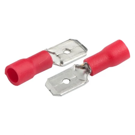 Разъем General РпИп 1,25-5-0,8 (плоский) "папа" GRIP-1,25-4,75-50 Красный, 50 штук