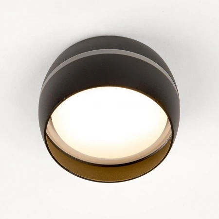 Спот General GWL-GX53-M-IP20 Чаша Черный с боковым рассеивателем