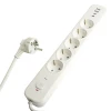 Сетевой фильтр 5-местный с/з STEKKER 3x1мм2, 3 м, 250В, 16А, 2 USB-A+2 Type-C 3, серия Nova, белый Сетевой фильтр 5-местный с/з STEKKER 3x1мм2, 3 м, 250В, 16А, 2 USB-A+2 Type-C 3, серия Nova, белый