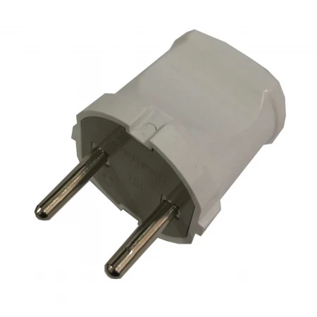 Вилка разборная General GRV-P-6-R-W-IP20, 6А, круглая, б/з, белая, IP20, 1/50/500