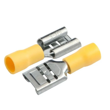 Разъем General РпИм 5,5-6-0,8 (плоский) "мама" GRIM-5,5-7,4-50 Желтый, 50 штук