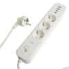 Сетевой фильтр 3-местный с/з STEKKER 3x1мм2, 1,8 м, 250В, 16А, 2 USB-A+2 Type-C, серия Nova, белый Сетевой фильтр 3-местный с/з STEKKER 3x1мм2, 1,8 м, 250В, 16А, 2 USB-A+2 Type-C, серия Nova, белый