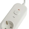 Сетевой фильтр 3-местный с/з STEKKER 3x1мм2, 1,8 м, 250В, 16А, 2 USB-A+2 Type-C, серия Nova, белый Сетевой фильтр 3-местный с/з STEKKER 3x1мм2, 1,8 м, 250В, 16А, 2 USB-A+2 Type-C, серия Nova, белый